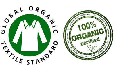 オーガニックテキスタイル世界基準GOTS(Global Organic Textile Standard)認定のオーガニックコットンのみを100％使用
