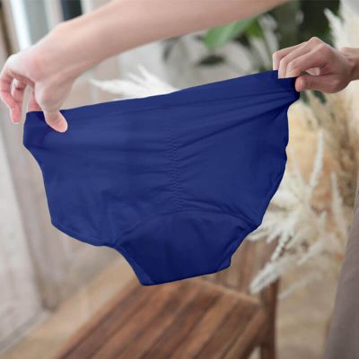 布ナプキン専門店が作った布ナプキン吸水ショーツ[オーガニック｜5層ふんわり厚め・ネイビー]