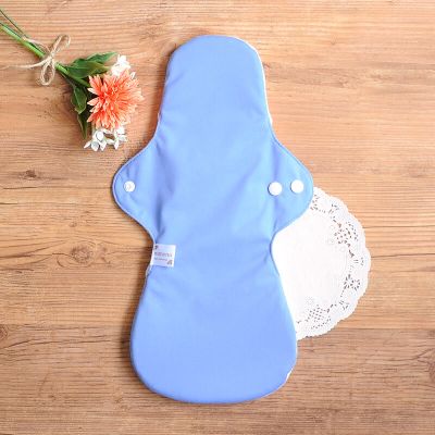 特に多い日の夜用布ナプキン [ オーガニック｜36cm・3D｜シャーベットブルー ]