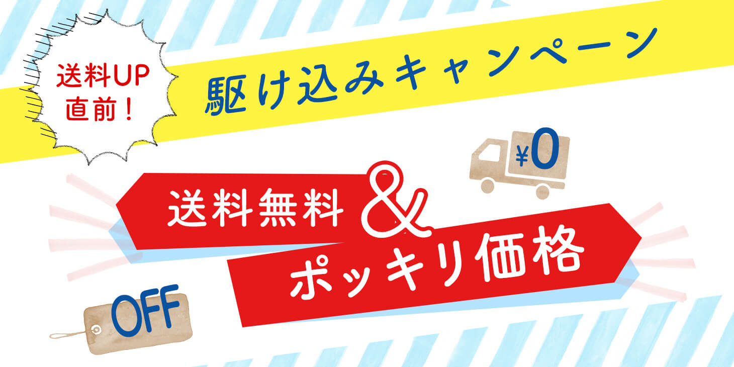 送料無料&ポッキリ価格キャンペーン