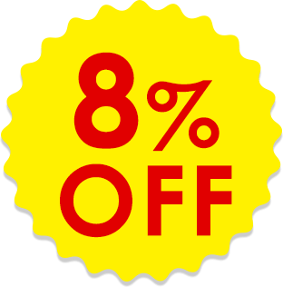 8％OFF